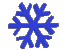 Blue Spinning Snowflake