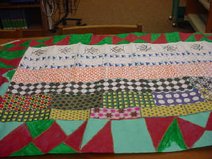 picture of a tessellated paper quilt