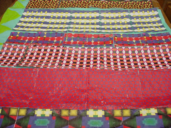 picture of a tessellated paper quilt